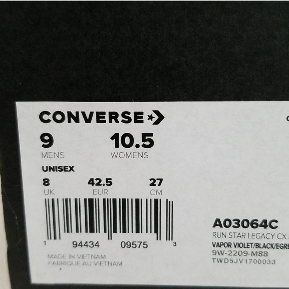 🔥New🔥 Converse Run Star Legacy CX Unisex High-Top Sneakers 9M / 10.5W - Picture 11 of 11